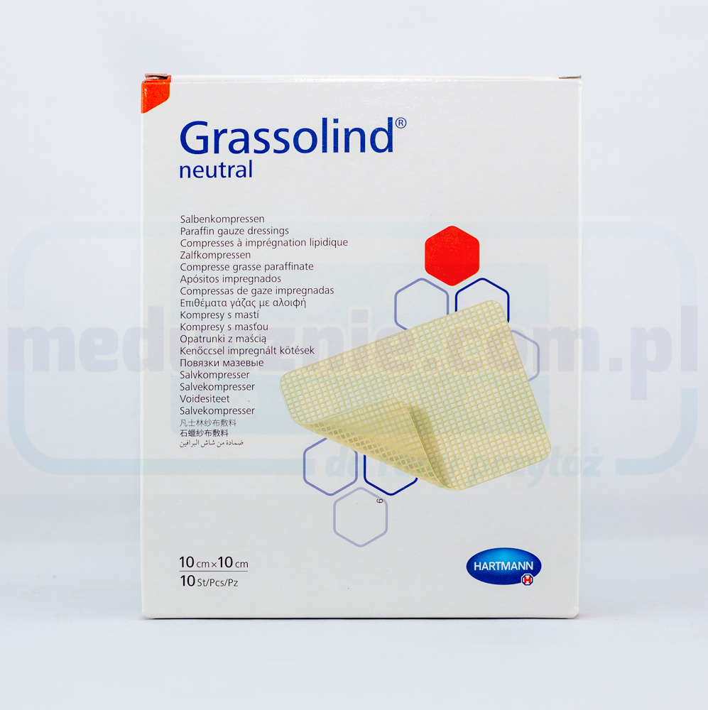 Grassolind 10*10cm medicazione per bruciature 1pc